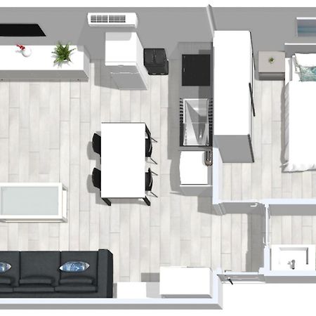 Roses Apartments 1 - Vista Mar Lateral - 1Habitacion Eksteriør billede