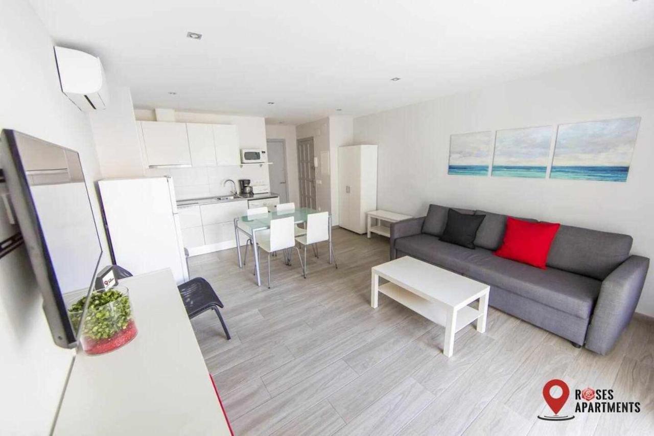 Roses Apartments 1 - Vista Mar Lateral - 1Habitacion Eksteriør billede