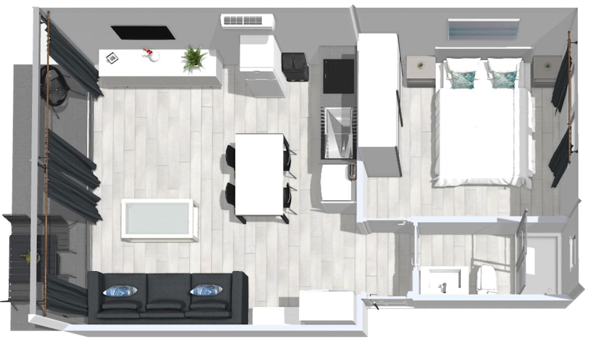 Roses Apartments 1 - Vista Mar Lateral - 1Habitacion Eksteriør billede
